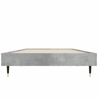 Bed Frame Concrete Grey 75x190 cm 2FT6 Small Single Engineered Wood - Giant Lobelia