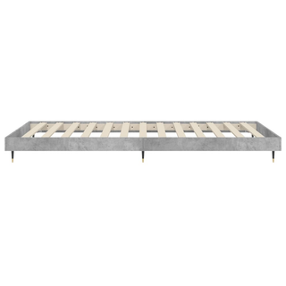 Bed Frame Concrete Grey 75x190 cm 2FT6 Small Single Engineered Wood - Giant Lobelia