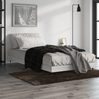 Bed Frame Grey Sonoma 90x190 cm 3FT Single Engineered Wood - Giant Lobelia