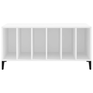 vidaXL Record Cabinet White 100x38x48 cm Engineered Wood - GIANT LOBELIA