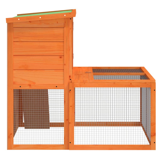 vidaXL Rabbit Hutch Brown 102x90x84.5 cm Solid Wood Pine - Giant Lobelia