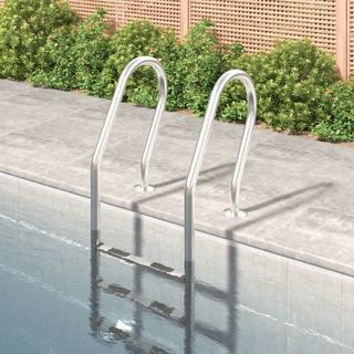 vidaXL Pool Ladder 54x38x158 cm 304 Stainless Steel - Giant Lobelia