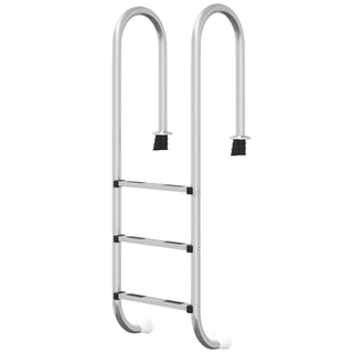 vidaXL Pool Ladder 54x38x158 cm 304 Stainless Steel - Giant Lobelia