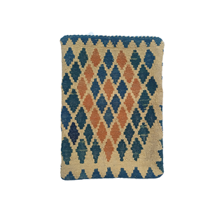 Kilim Handwoven Sorrell Brown Cushion Cover - Giant Lobelia