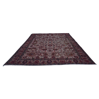 Overdyed Vintage Pink Oriental Rug - Giant Lobelia