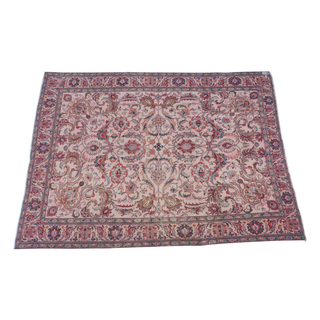 Overdyed Vintage Pink Oriental Rug - Giant Lobelia