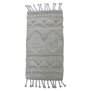 IKAT Nomadic Silver Chalice Kilim Rug - Giant Lobelia