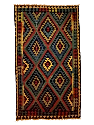 Nomadic Metal Kilim Rugs - Giant Lobelia