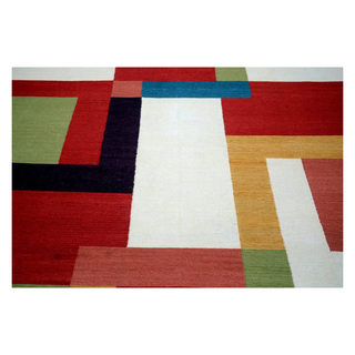 Modern Handmade Coral Rug - Giant Lobelia