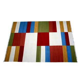 Handmade Genuine Woolen Colorful Rug - Giant Lobelia