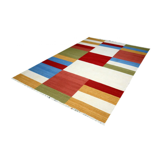 Handmade Genuine Woolen Colorful Rug - Giant Lobelia