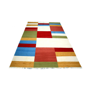 Handmade Genuine Woolen Colorful Rug - Giant Lobelia