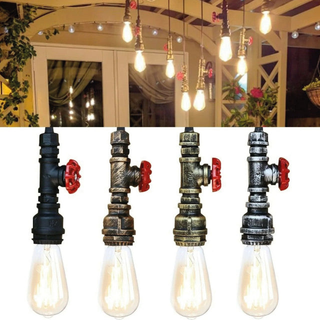 Chandelier Ceiling Light Water Pipe E27 Loft Pendant Light with FREE Bulb~2575 - Giant Lobelia