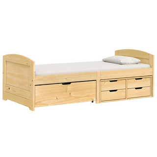 vidaXL Day Bed with 5 Drawers IRUN 90x200 cm Solid Wood Pine - Giant Lobelia