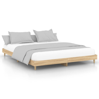 Bed Frame Sonoma Oak 120x200 cm Engineered Wood - Giant Lobelia