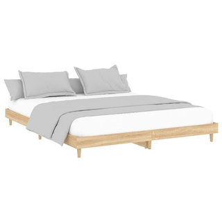 Bed Frame Sonoma Oak 120x200 cm Engineered Wood - Giant Lobelia