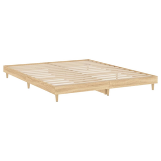 Bed Frame Sonoma Oak 120x200 cm Engineered Wood - Giant Lobelia