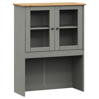 Highboard VIGO Grey 78x40x175 cm Solid Wood Pine - Giant Lobelia