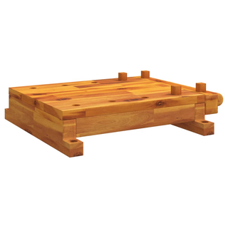 Workbench Tabletop with Vice 52x44x9.5 cm Solid Wood Acacia - Giant Lobelia