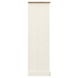 Bookcase VIGO White 90x35x114.5 cm Solid Wood Pine - Giant Lobelia