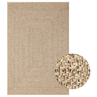 vidaXL Rug 140x200 cm Jute Look Indoor and Outdoor - Giant Lobelia