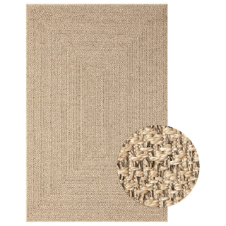 vidaXL Rug 160x230 cm Jute Look Indoor and Outdoor - Giant Lobelia