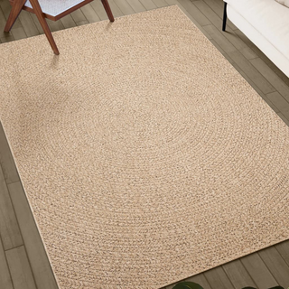 Rug 160x230 cm Jute Look Indoor and Outdoor - Giant Lobelia