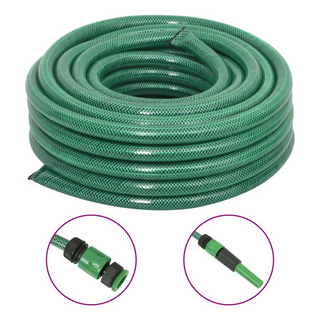 Garden Hose with Fitting Set Green 0.9" 20 m PVC - Giant Lobelia