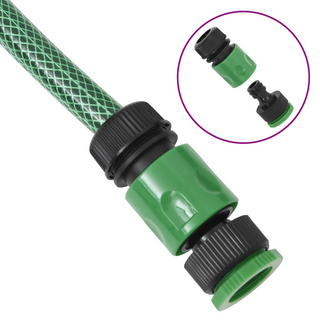 Garden Hose with Fitting Set Green 0.9" 30 m PVC - Giant Lobelia