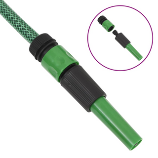 Garden Hose with Fitting Set Green 0.9" 30 m PVC - Giant Lobelia