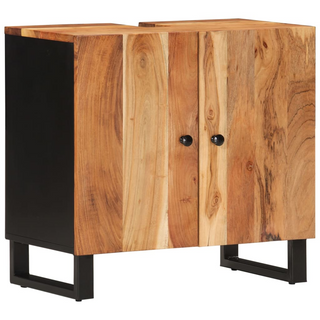 vidaXL Sink Cabinet 62x33x58 cm Solid Wood Acacia and Engineered Wood - Giant Lobelia