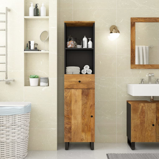 Bathroom Cabinet 38x33x160 cm Solid Wood Mango - Giant Lobelia