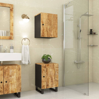 Bathroom Cabinet 38x33x58 cm Solid Wood Mango - Giant Lobelia