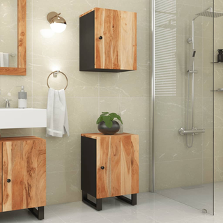 Bathroom Cabinet 38x33x58 cm Solid Wood Acacia - Giant Lobelia