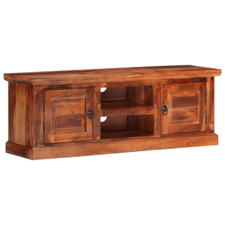 vidaXL TV Cabinet with Doors 112x30x40 cm Solid Wood Acacia - Giant Lobelia