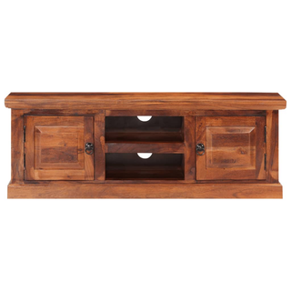 vidaXL TV Cabinet with Doors 112x30x40 cm Solid Wood Acacia - Giant Lobelia