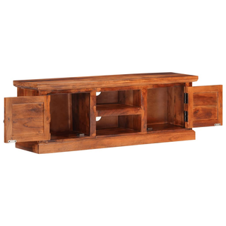 vidaXL TV Cabinet with Doors 112x30x40 cm Solid Wood Acacia - Giant Lobelia