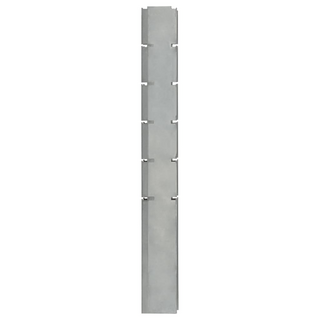 Garden Fence Posts 10 pcs Silver 160 cm Galvanised Steel - Giant Lobelia