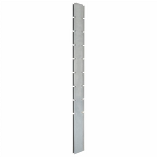 Garden Fence Posts 30 pcs Silver 220 cm Galvanised Steel - Giant Lobelia