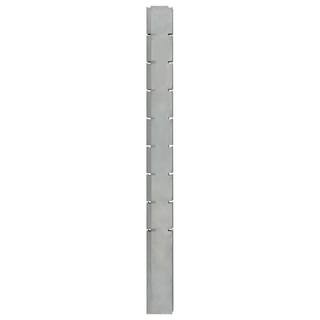 Garden Fence Posts 40 pcs Silver 220 cm Galvanised Steel - Giant Lobelia