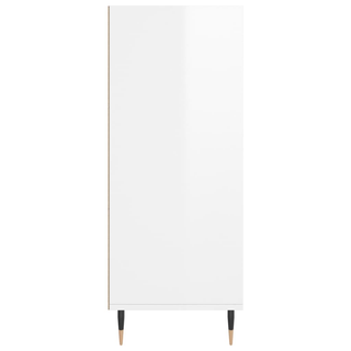 Highboard High Gloss White 57x35x90 cm Engineered Wood - Giant Lobelia