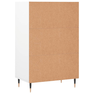 Highboard High Gloss White 57x35x90 cm Engineered Wood - Giant Lobelia