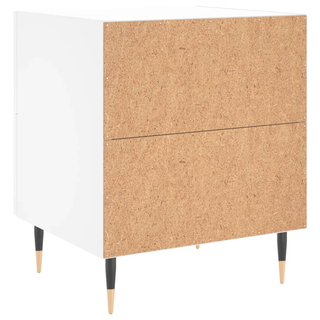 vidaXL Bedside Cabinet White 40x35x47.5 cm Engineered Wood - Giant Lobelia