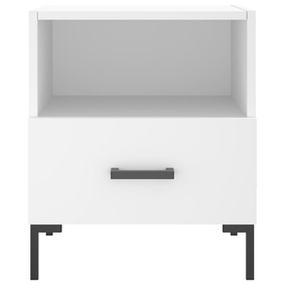 vidaXL Bedside Cabinet White 40x35x47.5 cm Engineered Wood - Giant Lobelia