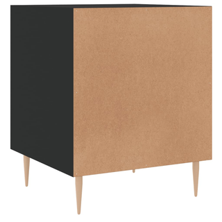 Bedside Cabinet Black 40x40x50 cm Engineered Wood - Giant Lobelia