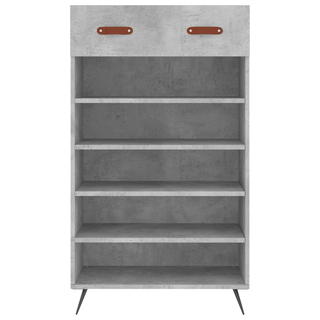 Shoe Cabinet Concrete Grey 60x35x105 cm Engineered Wood - Giant Lobelia