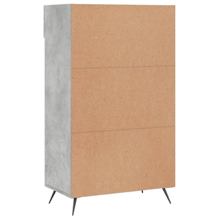 Shoe Cabinet Concrete Grey 60x35x105 cm Engineered Wood - Giant Lobelia