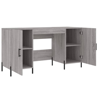 vidaXL Desk Grey Sonoma 140x50x75 cm Engineered Wood - Giant Lobelia