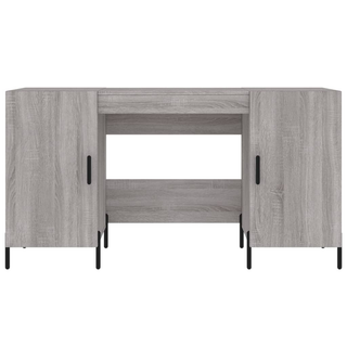 vidaXL Desk Grey Sonoma 140x50x75 cm Engineered Wood - Giant Lobelia