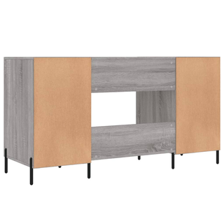 vidaXL Desk Grey Sonoma 140x50x75 cm Engineered Wood - Giant Lobelia